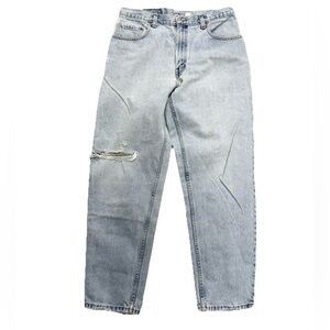 Levis 560 Jeans 34x32 (32x32) Thrashed Honest Workwear Destroyed Knee Crotch Y2K